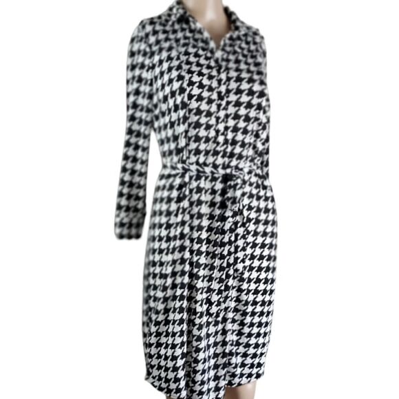 The LimitedHoundstooth Black & White Shirt Dress - Picture 1 of 4